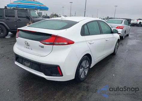 2019 Hyundai Ioniq Hybrid Blue z USA, uszkodzony, nr VIN KMHC65LC4KU115979